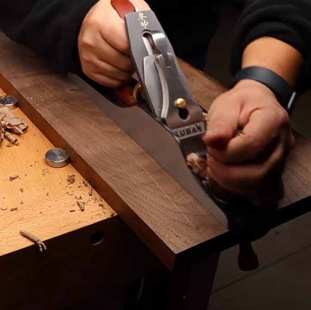 Spokeshave Flat - Koperen spaakmes met platte basis, metalen