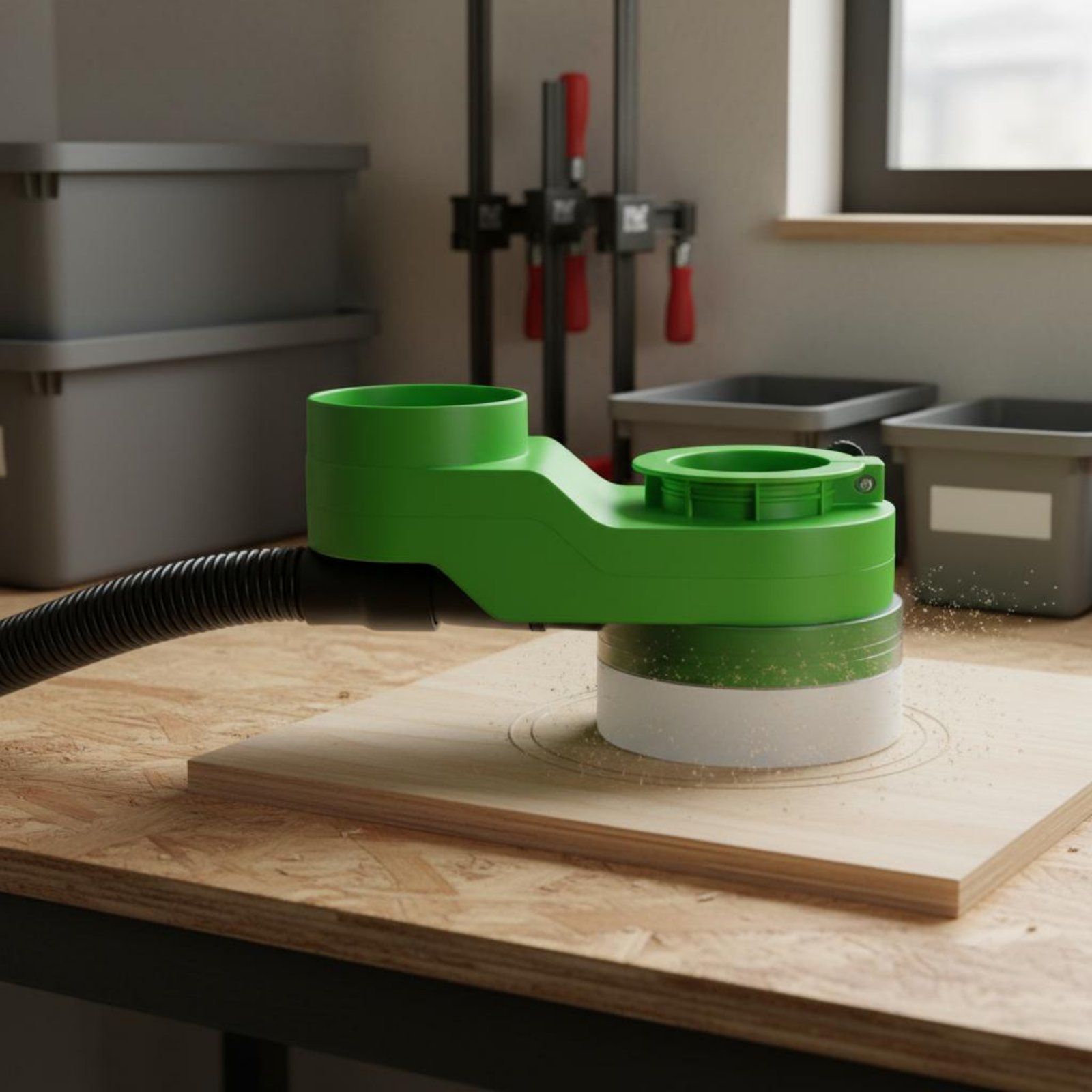 Woodworking Machinery - Spindelstofkap Schone snijmachine Zuigkap Industrieel accessoire