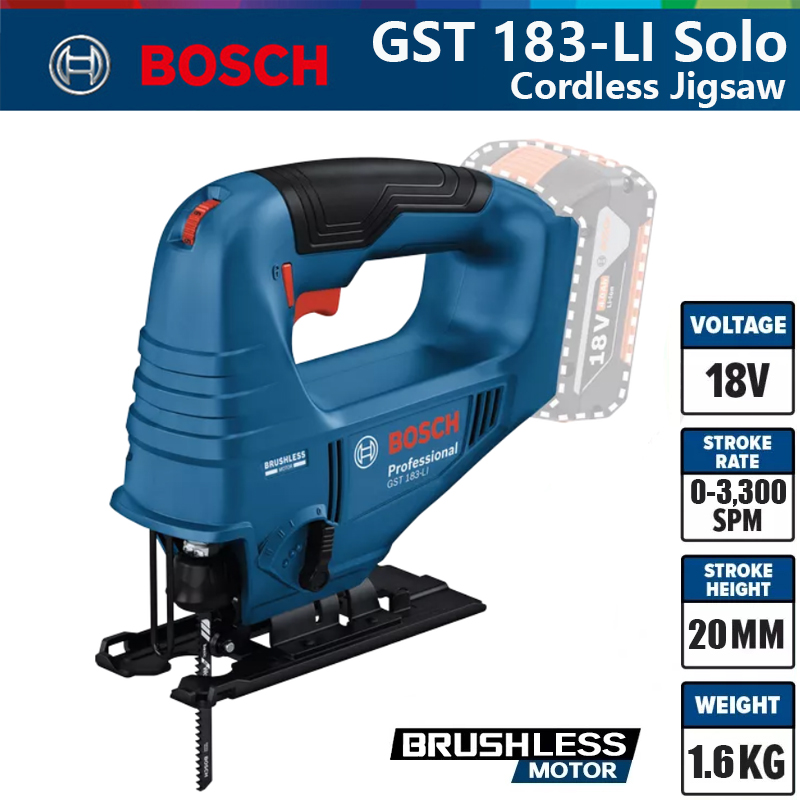 Woodworking Electric Saw - Bosch GST 183-LI Professionele elektrische decoupeerzaag