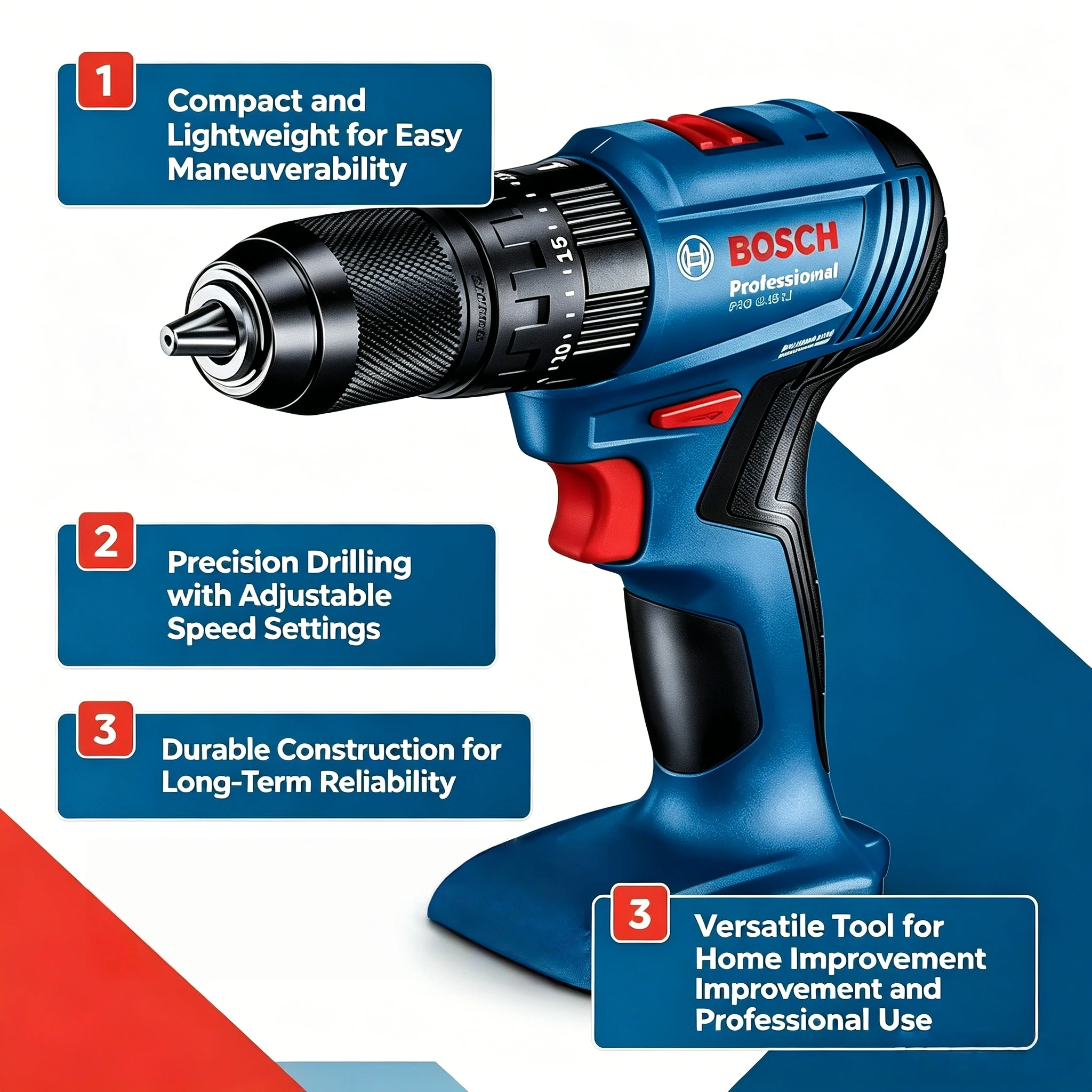 Bosch Drill Gsb 18V - Bosch GSB 185-LI 18V accu-slagboormachine met