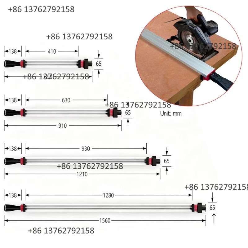 Woodworking Electric Saw - Aluminiumlegering Houtbewerkingsgeleider Elektrische Cirkelzaag Geleideklem Hoekpositioneringsgereedschap