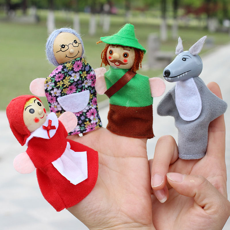 Woodworking For Beginners - 4 stks/partij Kids Vingerpoppetjes Pop Knuffels
