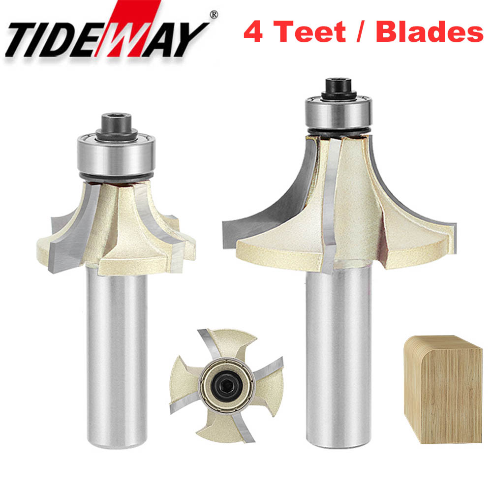 Woodworking Nc - Tideway 4-bladen ronde hoekfrees met lager