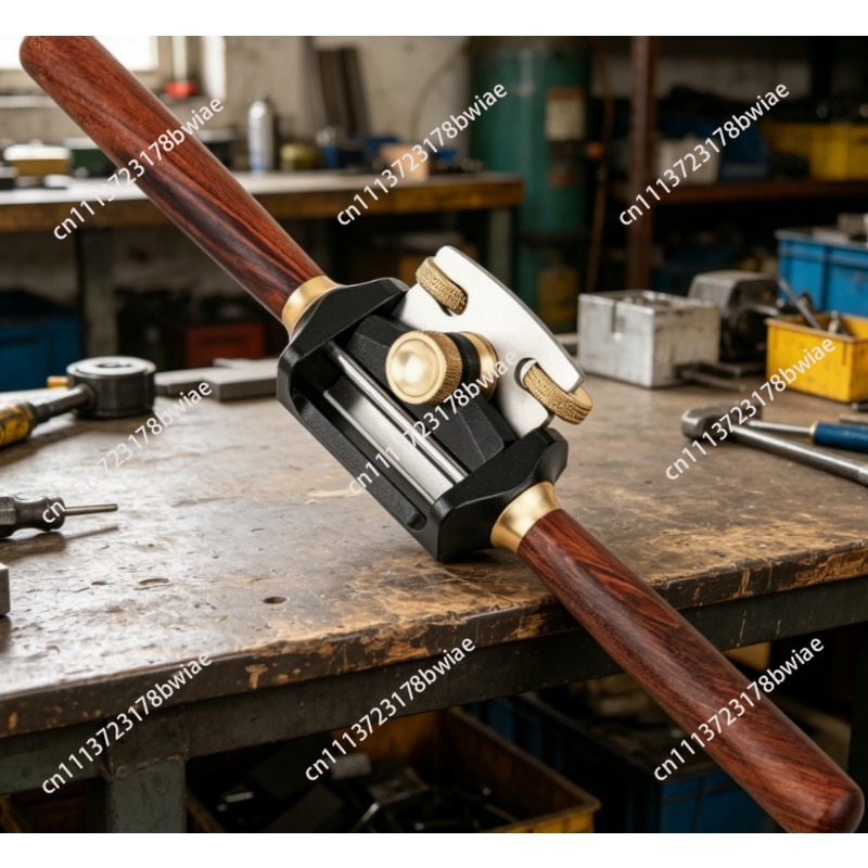 Spokeshave Flat - Bronzen platte en ronde zool-spaakhobels Houtbewerking