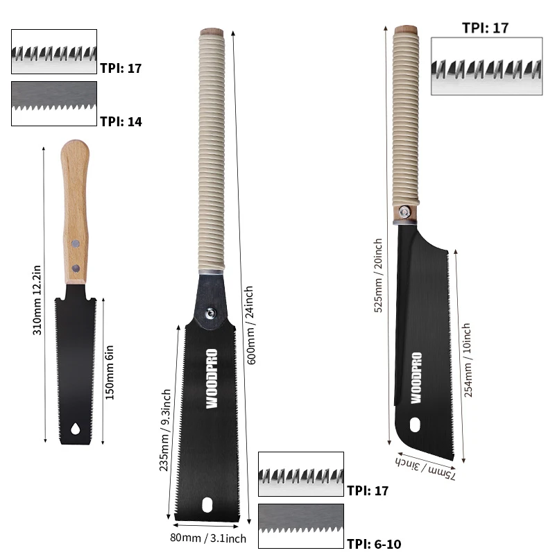 Japanse trekzaagset 6 inch dub - Japanese Pull Saw recensie en prijs