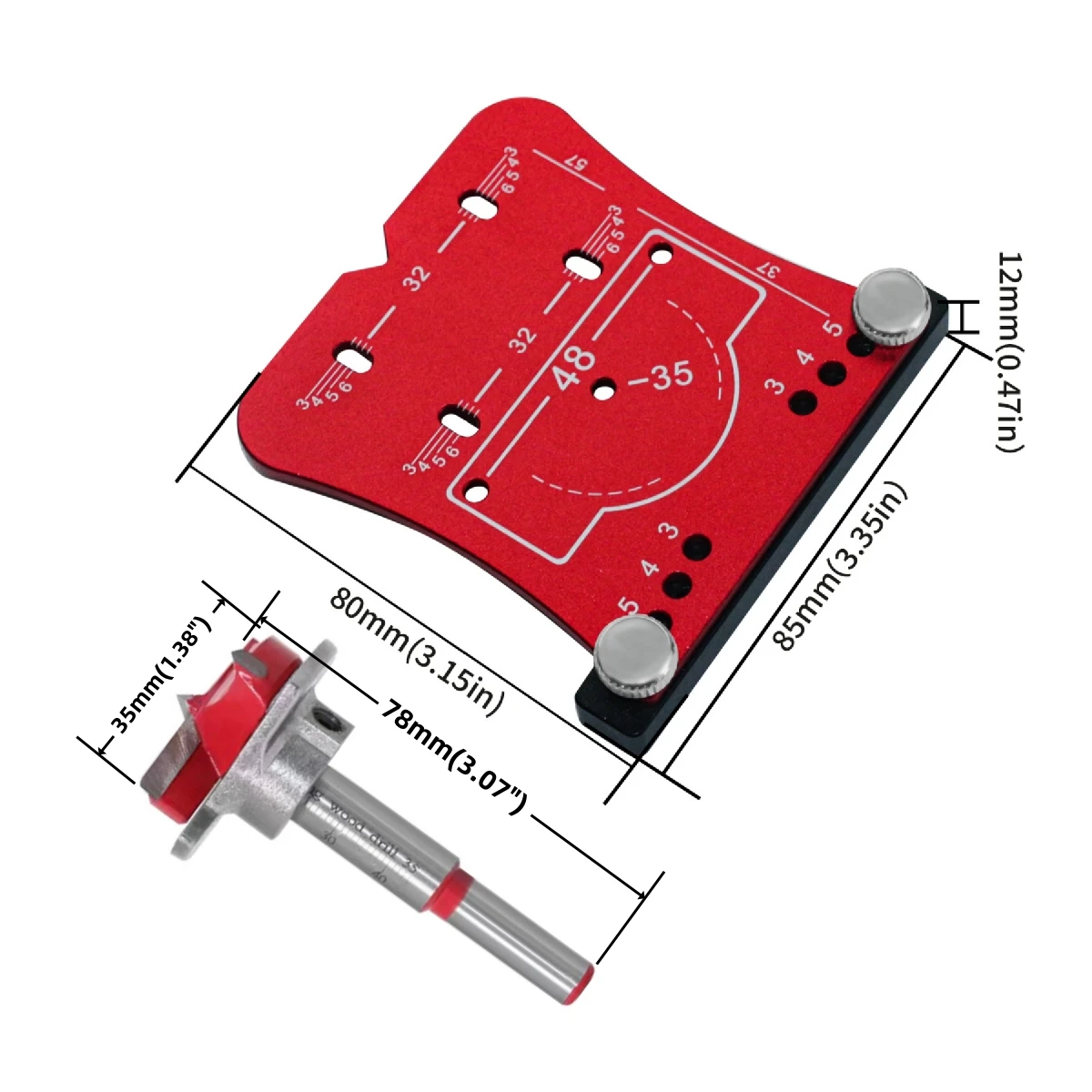 35mm Scharniergat Positionerin - Woodworking Design Software recensie en prijs