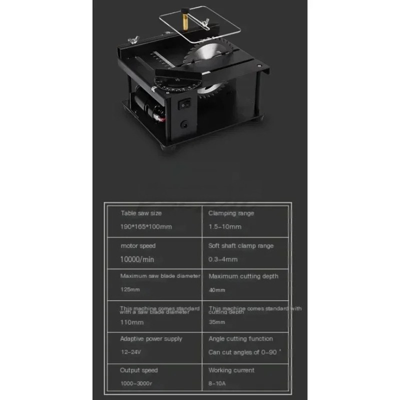 Micro Kleine Tafelzaag DIY Hou - Woodworking Electric Saw recensie en prijs
