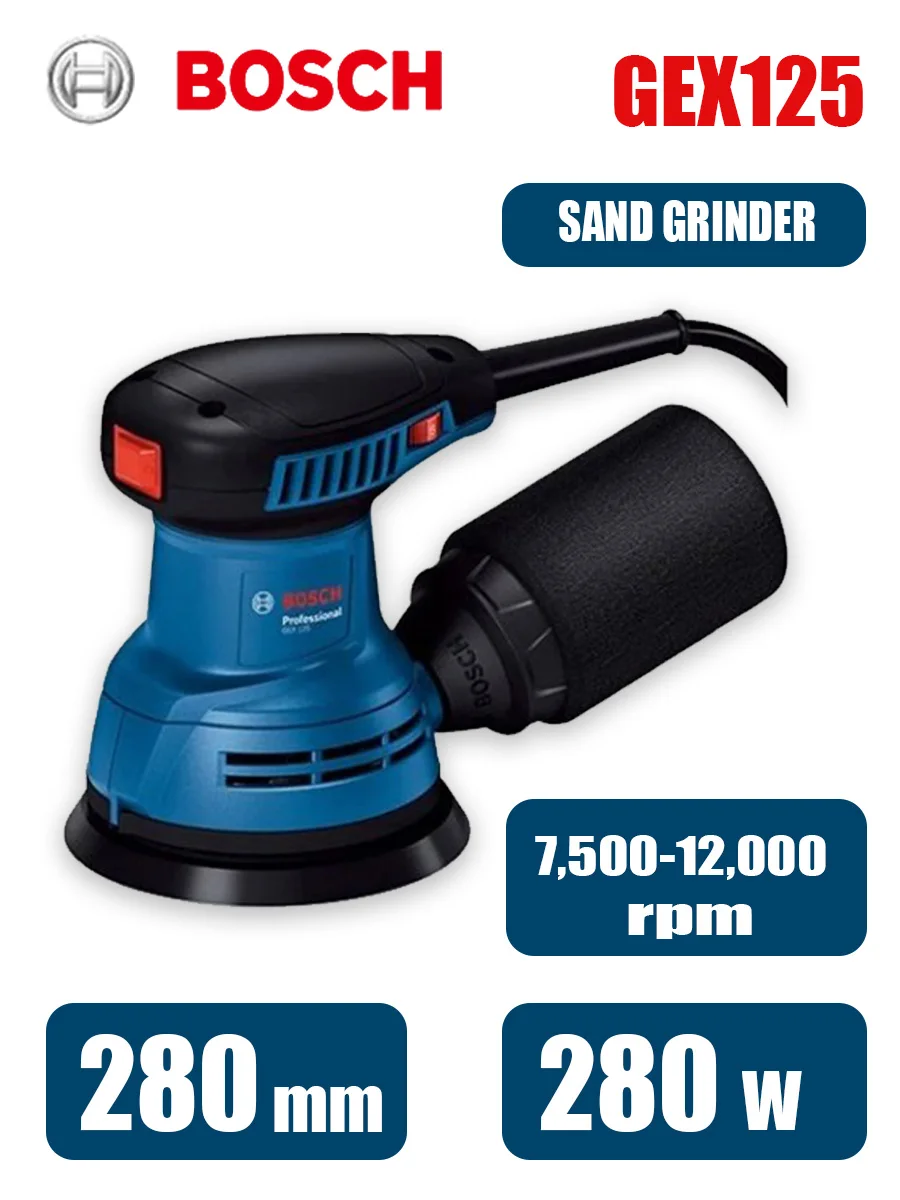 Bosch GEX125 280W Multifunctio - Woodworking Machinery recensie en prijs