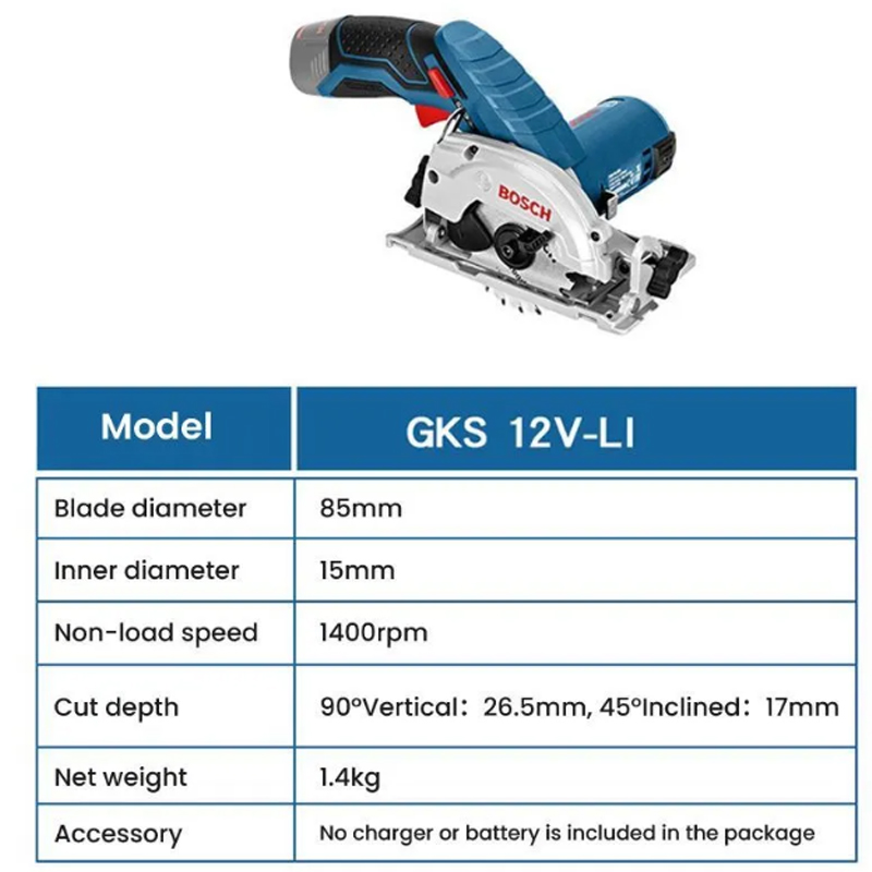 BOSCH GKS 12V-LI Elektrische C - Woodworking Electric Saw recensie en prijs