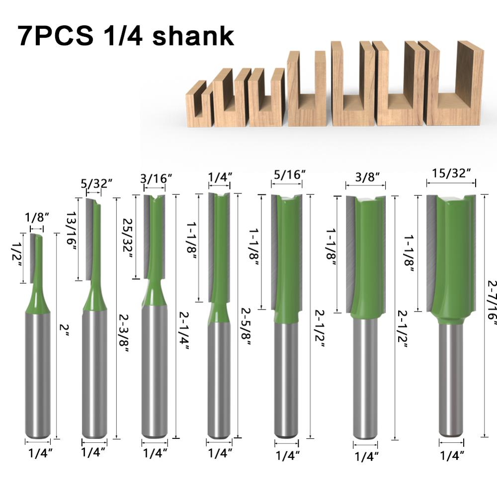 1-7pcs 6mm 1/4 inch Schacht En - Woodworking Nc recensie en prijs
