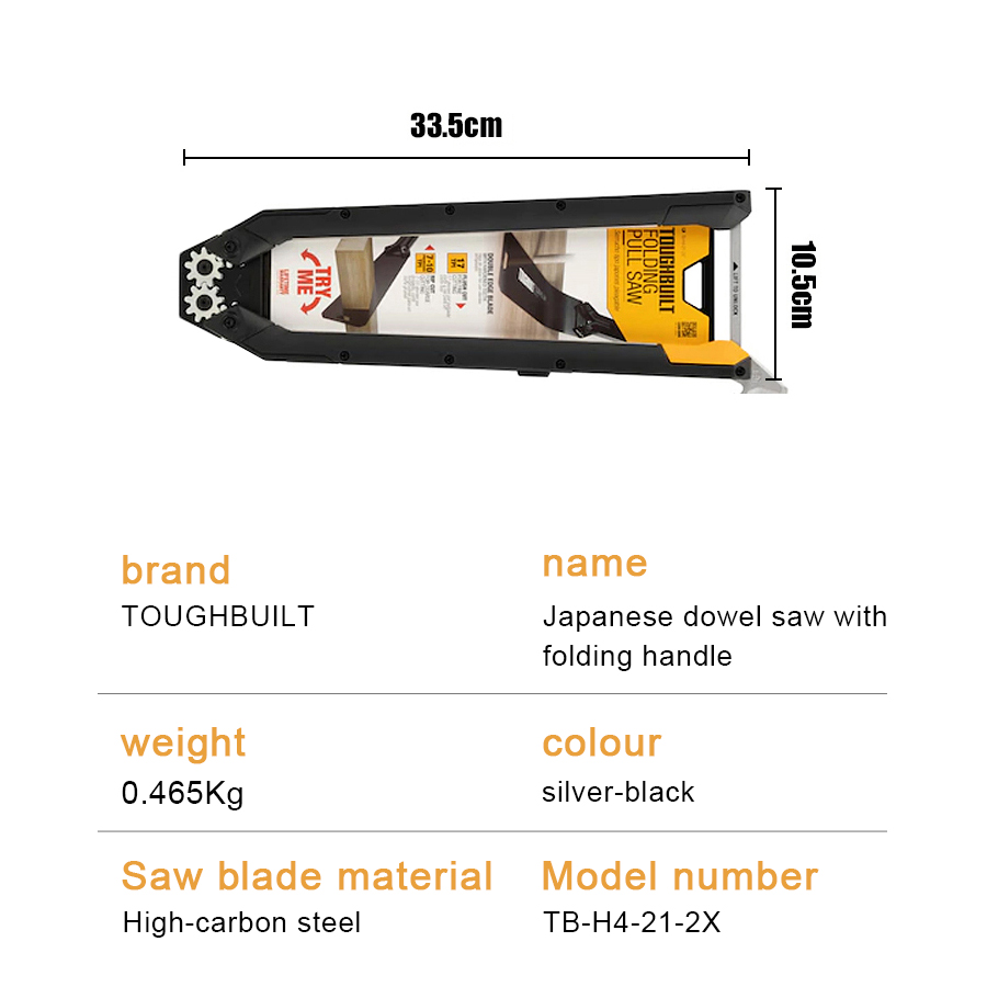 TOUGHBUILT TB-H4-21-2X Japanse - Japanese Pull Saw recensie en prijs