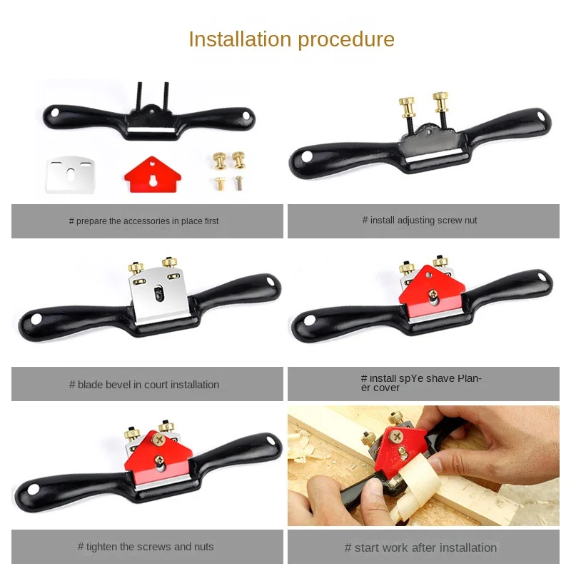 Verstelbare handvliegwiele met - Spokeshave Flat recensie en prijs