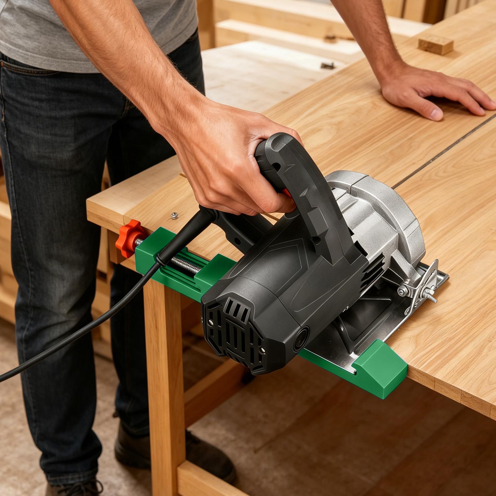 Snijgeleider voor cirkelzaagma - Woodworking Machinery recensie en prijs