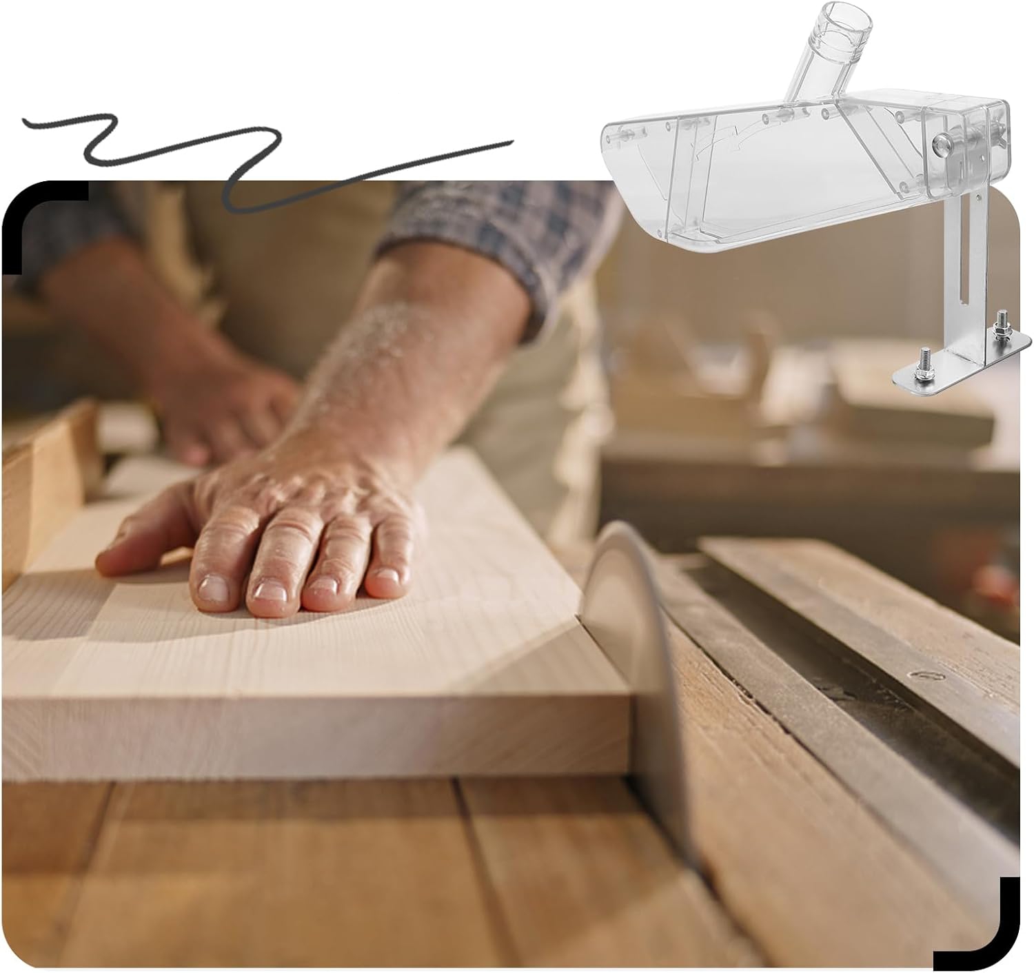 Beschermhoes voor houtbewerkin - Woodworking Electric Saw recensie en prijs