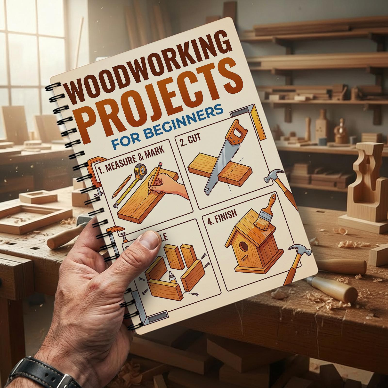 Houtbewerkingsboek voor beginn - Woodworking For Beginners recensie en prijs